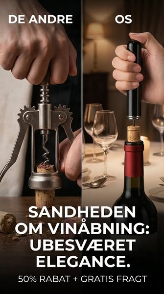 Smidig vinåbning på bare få sekunder!