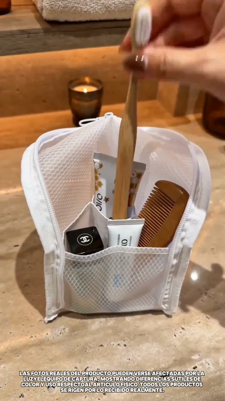 Mesh Zippered Toiletry Bag