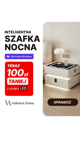 100 zł na smart szafki Valleans