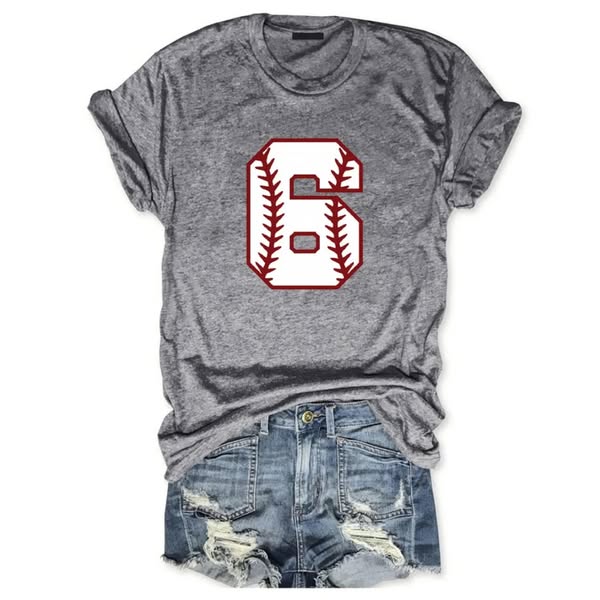 Baseball Lovers' Custom Number T-shirt