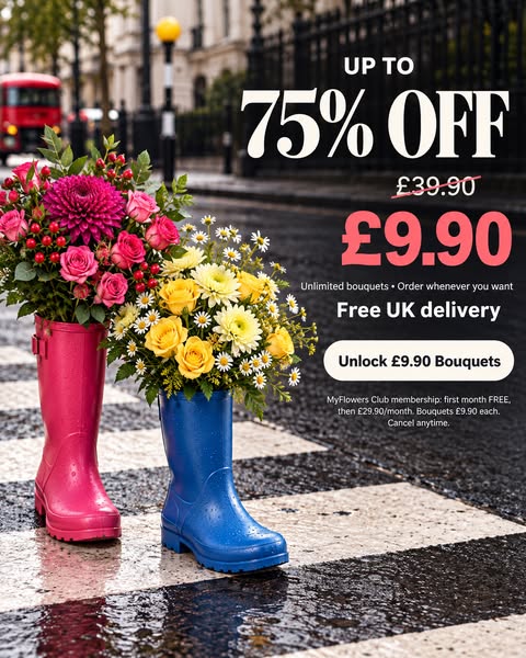 £9.90 Any Bouquet