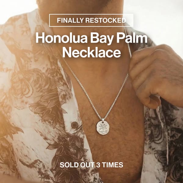 Honolua Bay Palm Necklace