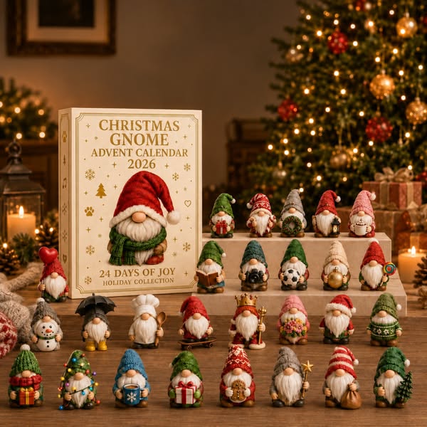 LAST DAY 49% OFF Gnome Advent Calendar 2026 – 24 Days of Whimsical Holiday Surprises