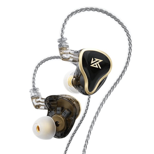 KZ ZAS - 16 Drivers IEM Earphones Black / No Mic / No Bluetooth