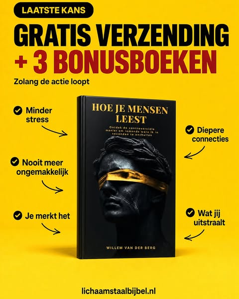 Gratis verzending + 3 bonusboeken, alleen nu nog