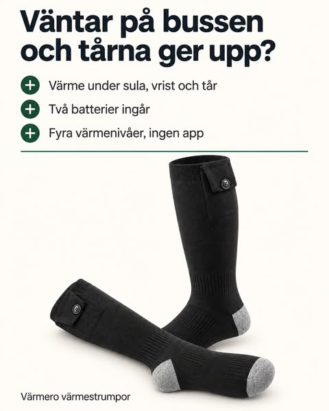 Tre par strumpor. Ändå kalla tår.