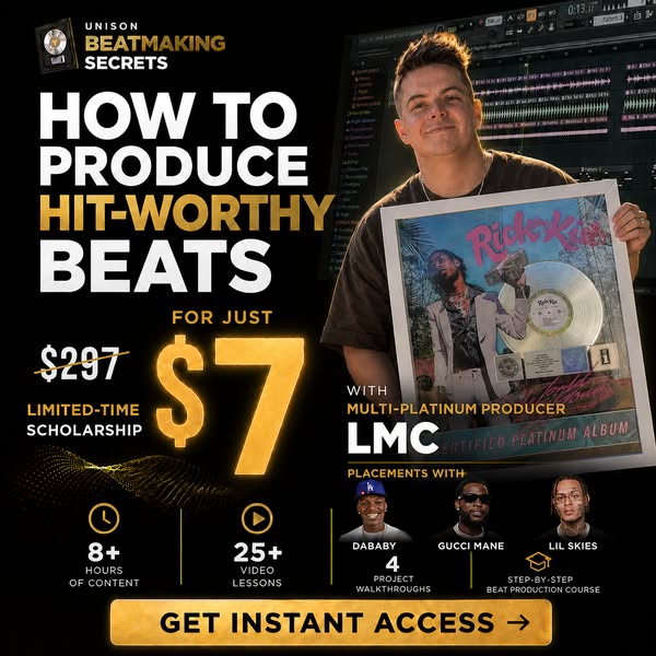 Get Beatmaking Secrets For Only $7 (98% Off)