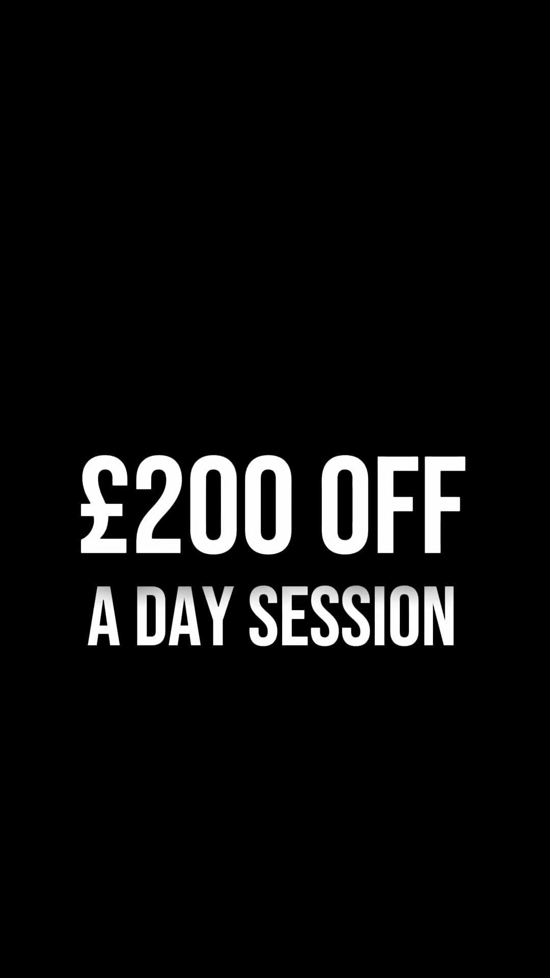 Free Consultation + £200 Off Full-Day Sessions