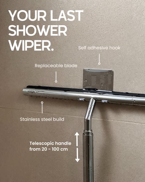 Meet Vidga - Your last shower wiper