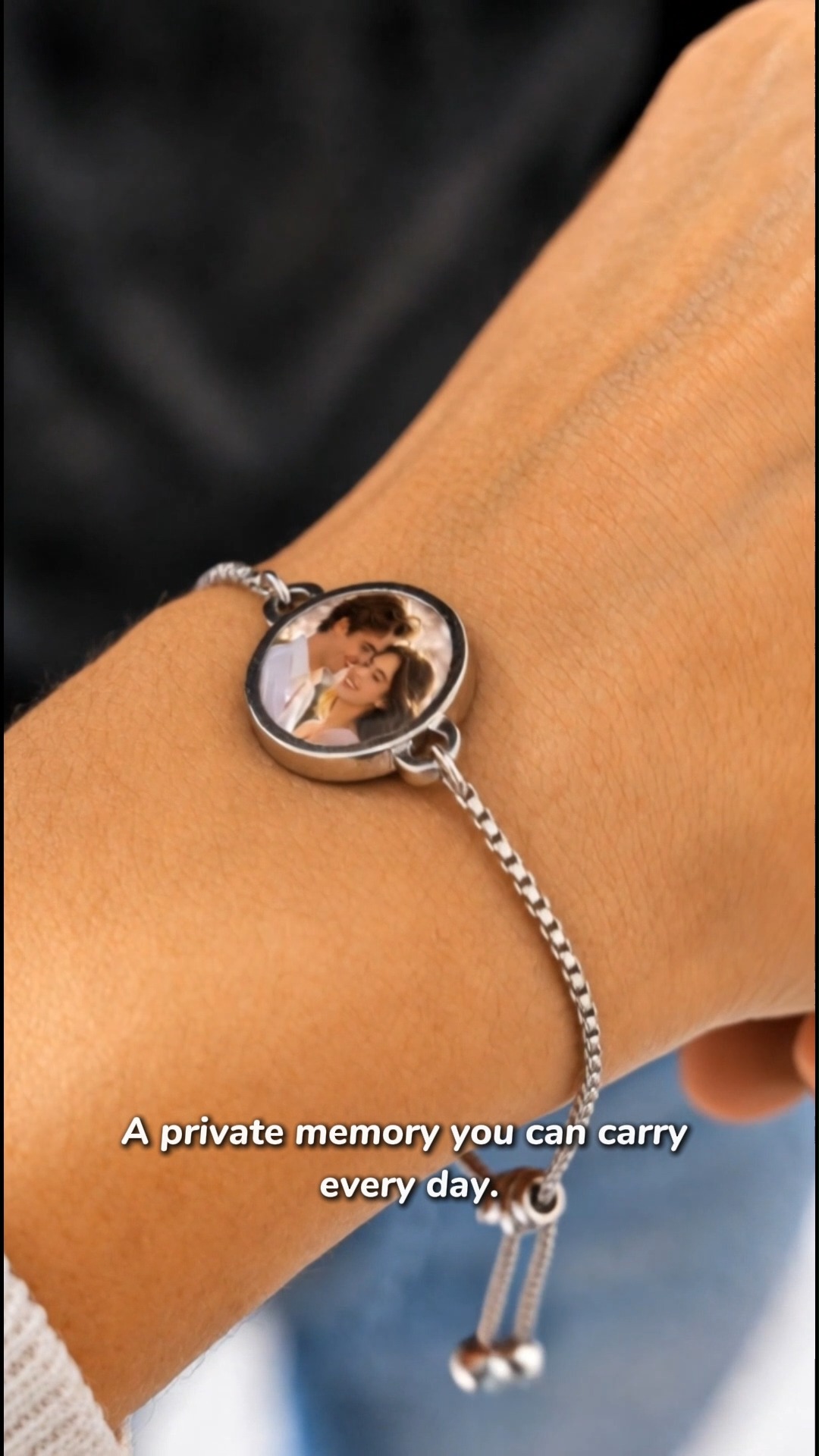 Personalized Hidden Photo Bracelet