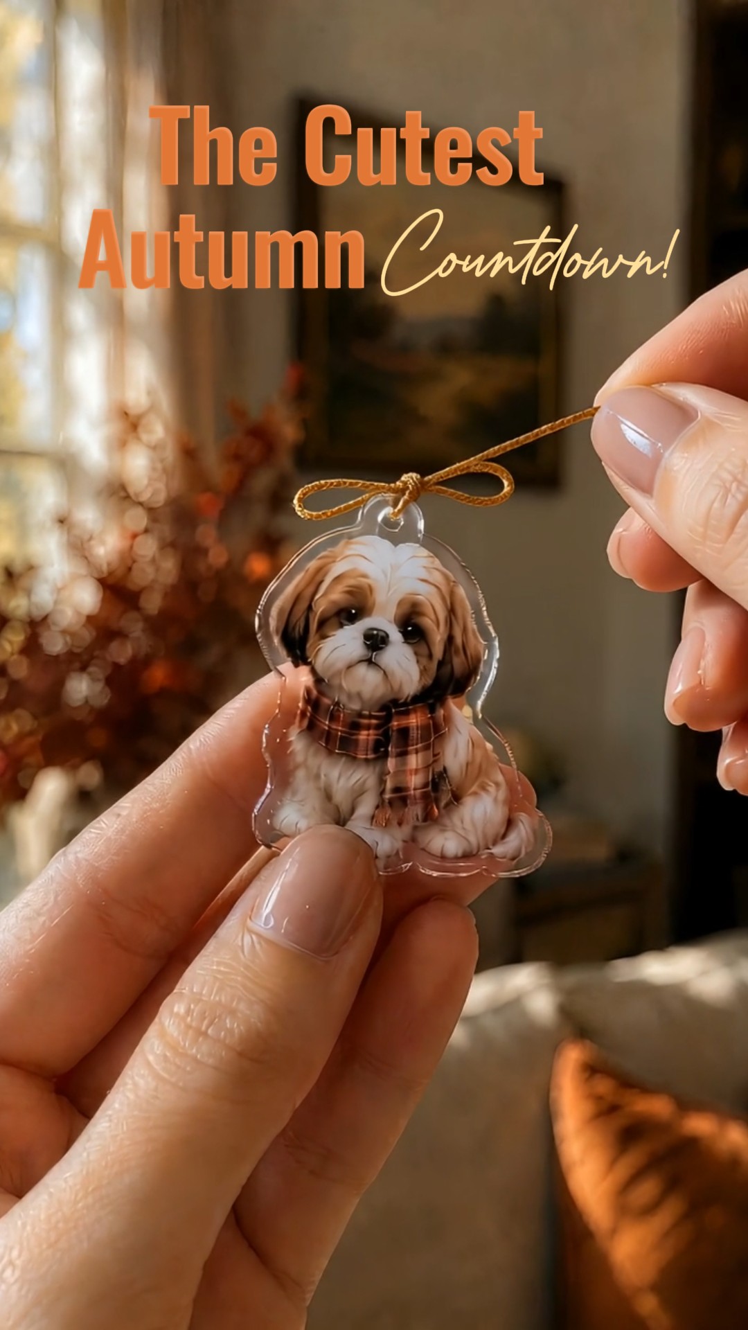 Shih Tzu Fall Advent Calendar24 Cute Hanging Charms For Festive Home Vibe