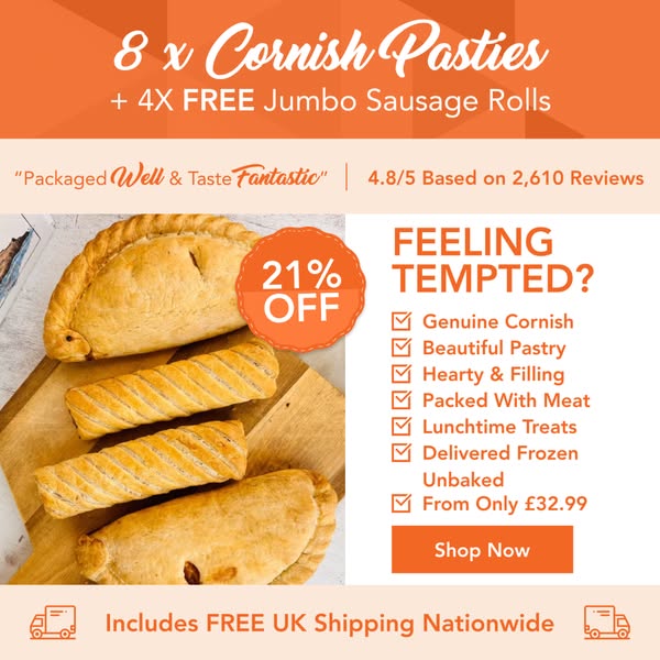 Satisfy Your Cravings: 8 Pasties + 4 Rolls