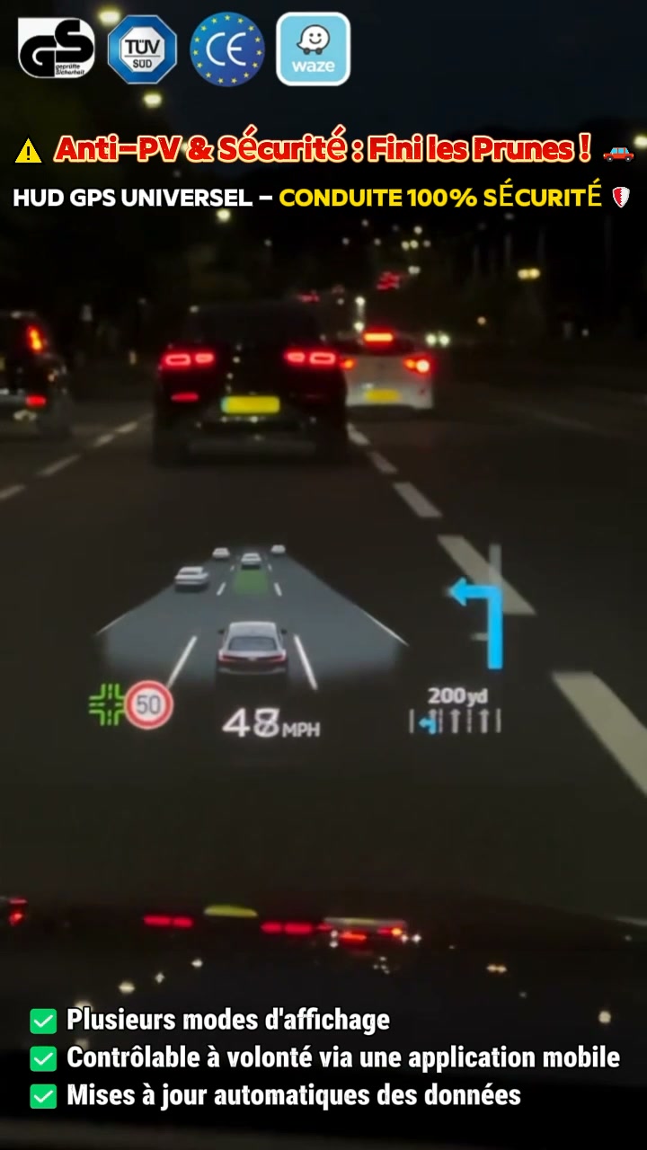 Promo Flash -50% | HUD GPS Universel Voiture (39€)