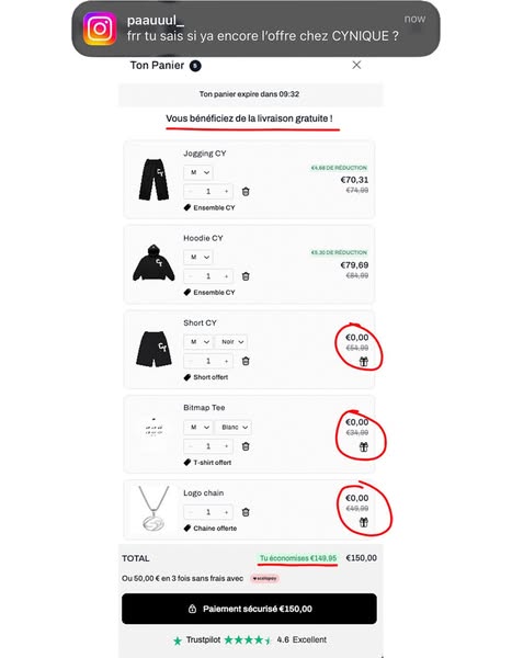 Jogging Homme Oversize - Bas de Survêtement | CYNIQUE | CYNIQUE