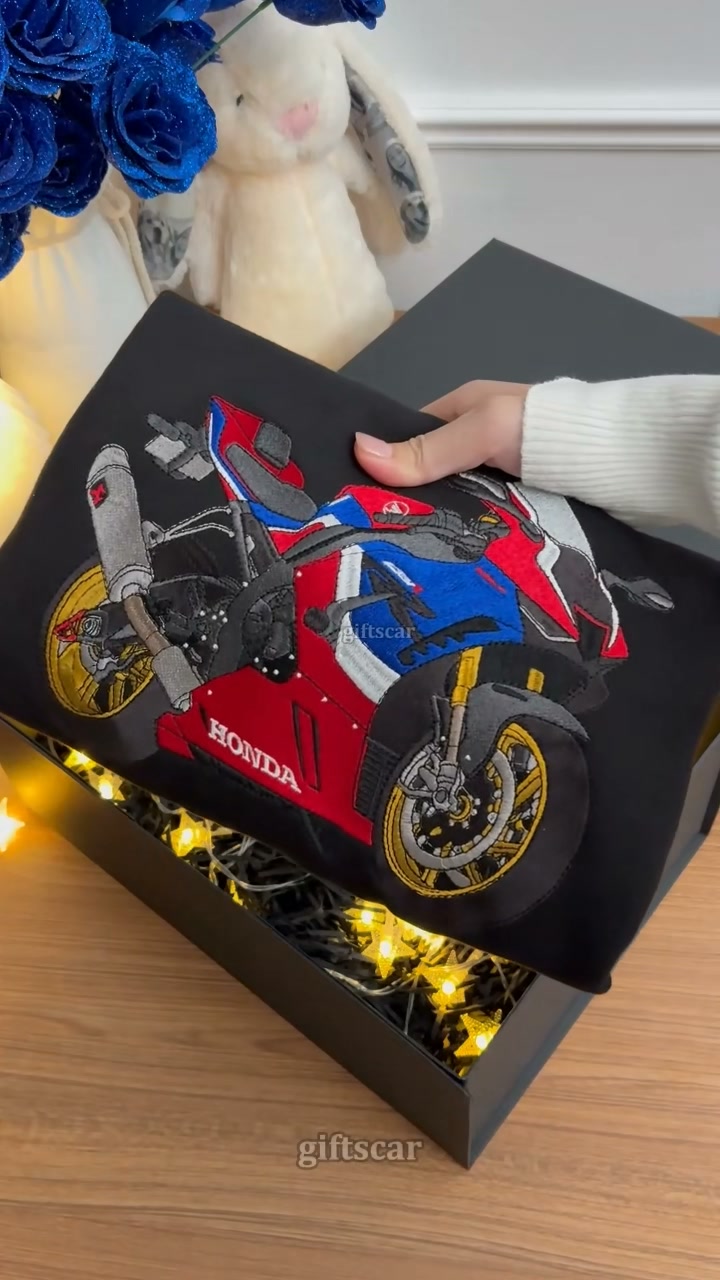 Their motorcycle. Their hoodie. The perfect Christmas gift.