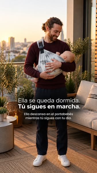 Ella duerme. Tú sigues en marcha.