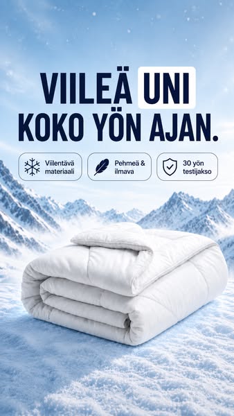 Viileä uni koko yön ajan