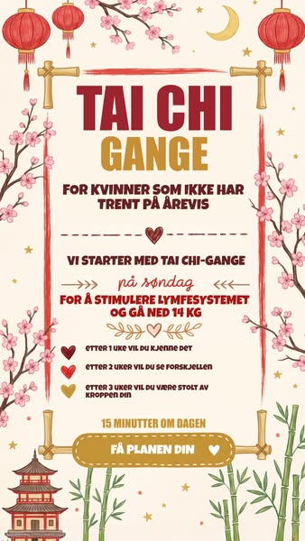 Tai chi-gange: Skånsom bevegelse hver dag