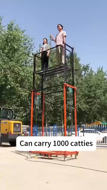 Don't Let Me Fall!Foldable Electric Lift Scaffolding (Load 500Kg)