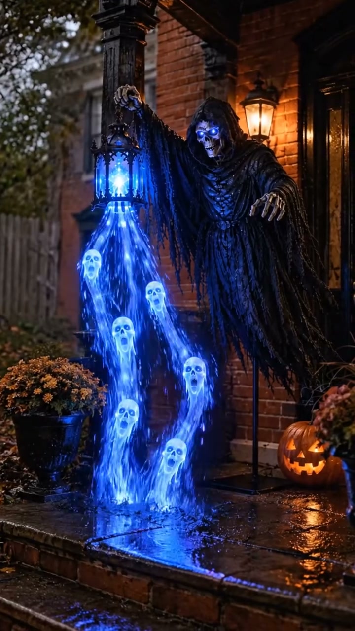 Halloween Soul Harvester Animated Garden Light