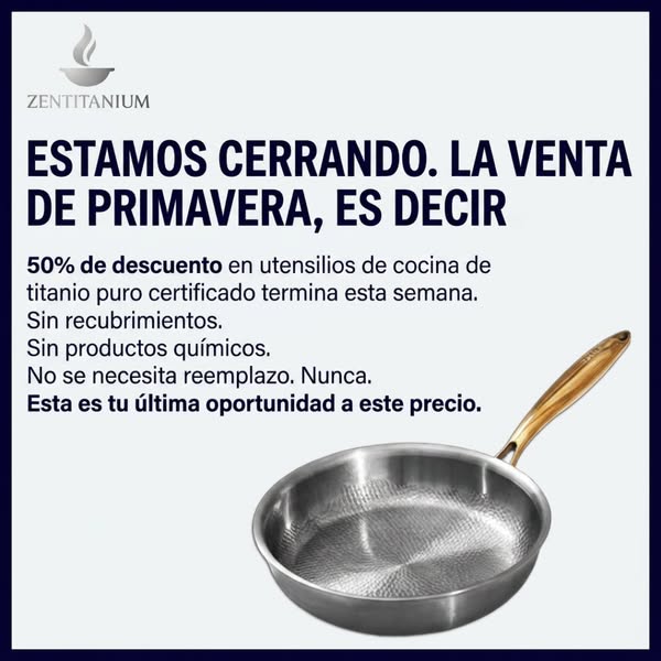 Sartén Antiadherente de Titanio Zentitanium
