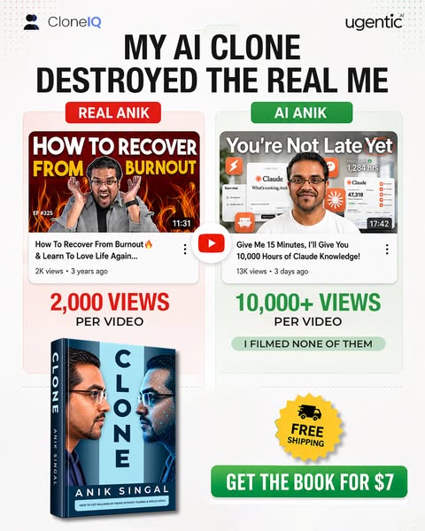 $7 Book: My Clone Gets 5X the Views I Do
