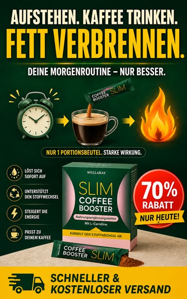 Jetzt 70 % Rabatt auf Slim Coffee Booster sichern.