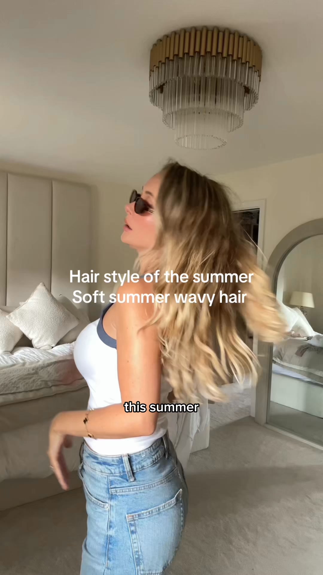 Easy wavy hair routine