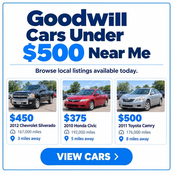 Explore Goodwill Car Sale Basics