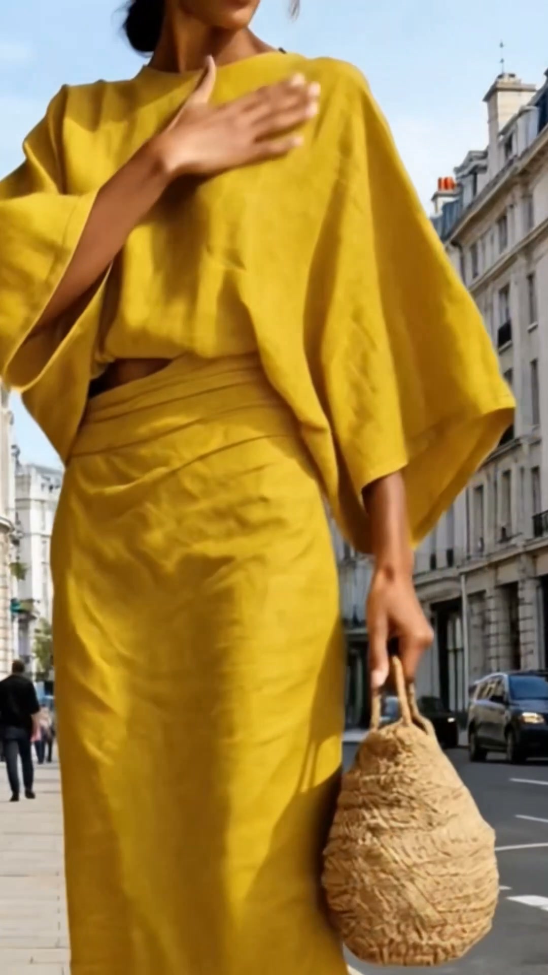 Draped Silhouette, Effortless Elegance