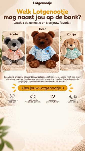 2kg verzwaarde knuffel