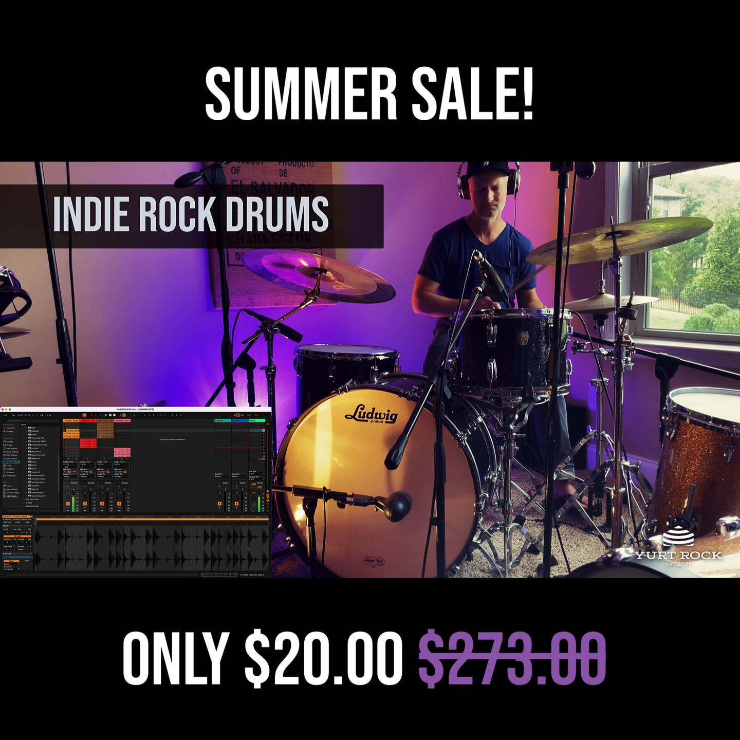 $273 Indie Rock Drum Bundle — Now Just $20