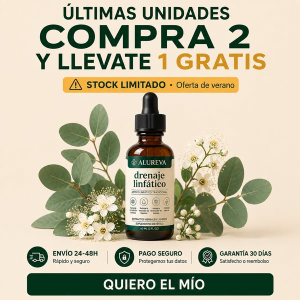¿Te sientes hinchada o pesada durante el día?
Descubre Alureva, una fórmula líquida pensada para acompañar tu rutina de bienestar y apoyar e