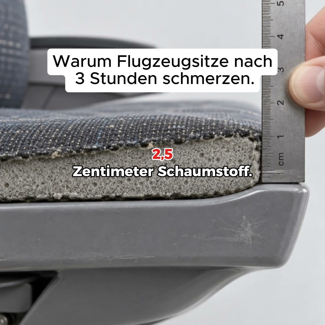 Beuge Schmerzen auf Flugreisen vor