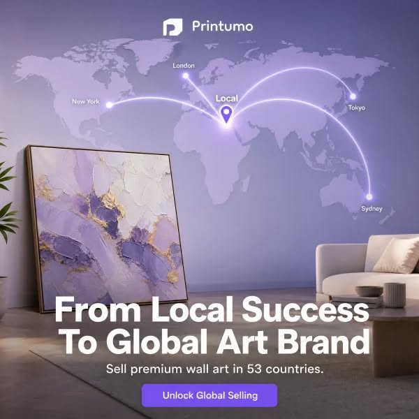 Sell Your Art in 53 Countries