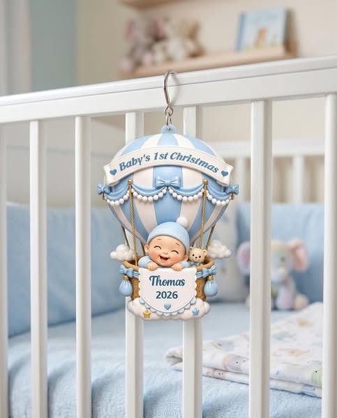 For the littlest explorer Personalise Your Ornament