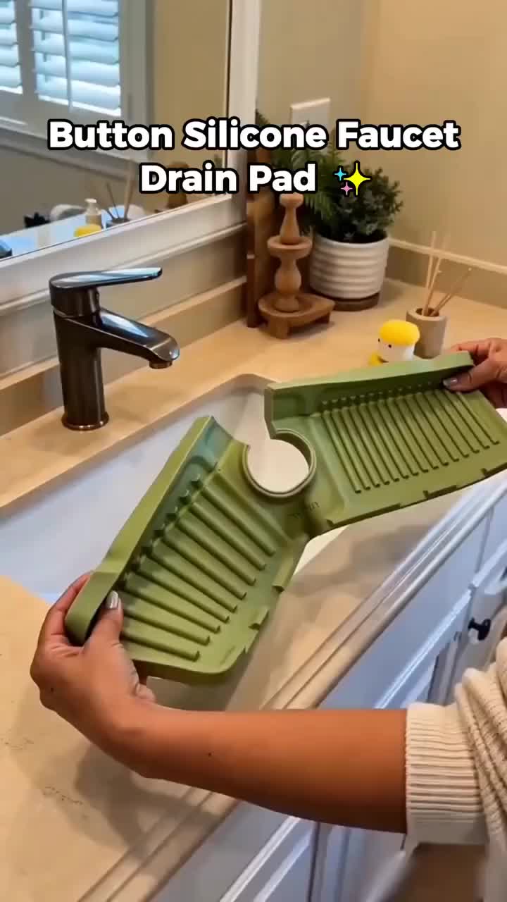 Finally, A Sink Mat That Knows Where the Water Goes