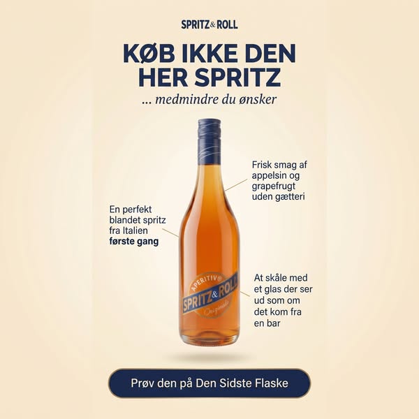Klar til spritz? Kun 45 kr.