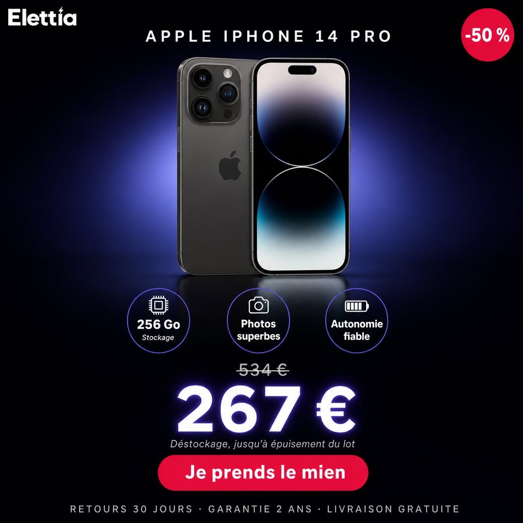 iPhone 14 Pro à -50 %