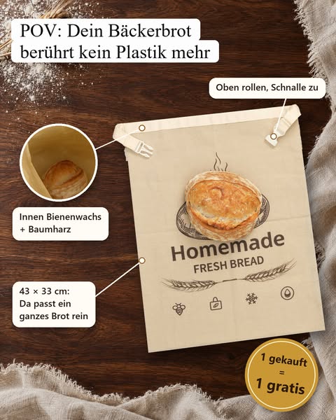 POV: Dein Bäckerbrot berührt kein Plastik mehr