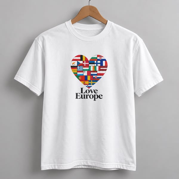 Love Europe Heart white — Euforia Shop