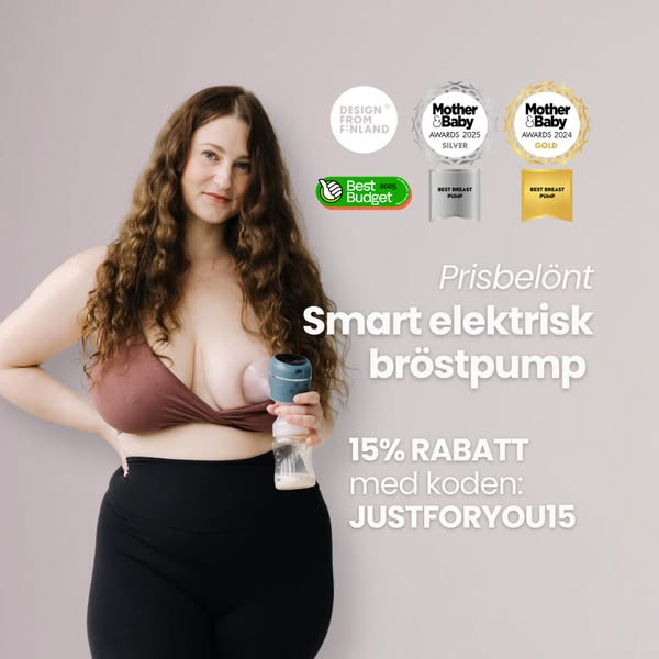 För mammor – 15% rabatt med koden JUSTFORYOU15