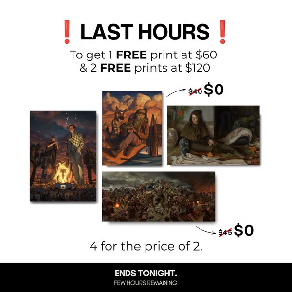 Last hours. Free prints included.