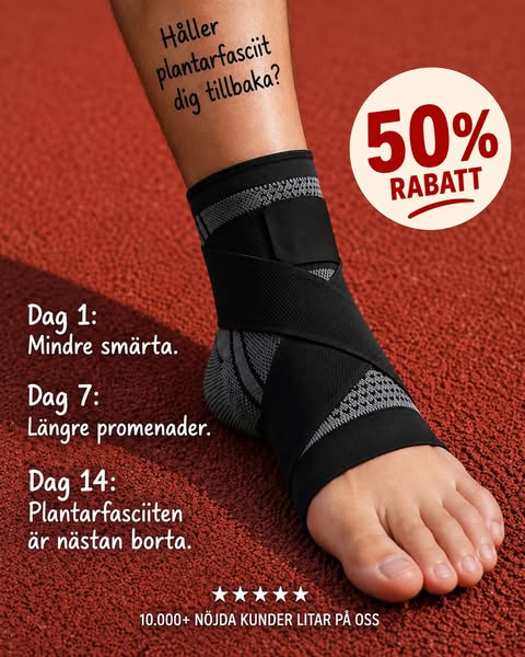 Har du ont i hälen eller lider du av plantarfasciit?
