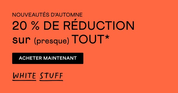 20 % sur les pièces pour temps froid