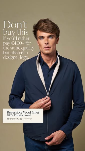 Reversible Wool. Honestly Priced.