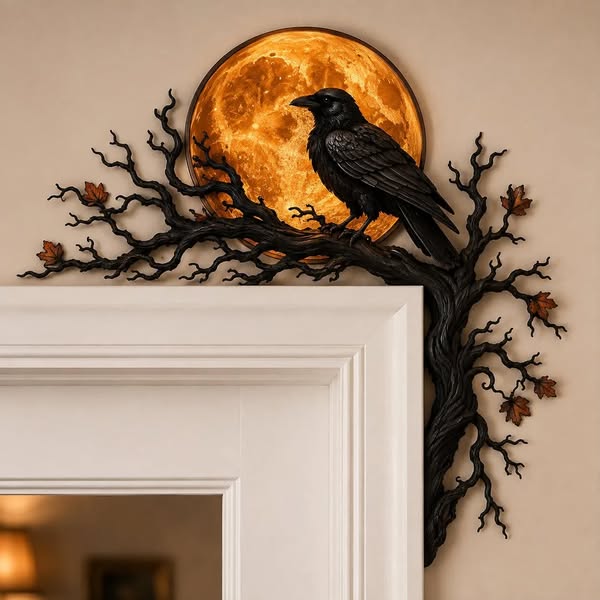 Raven Moon Halloween Corner Decor - A / Right