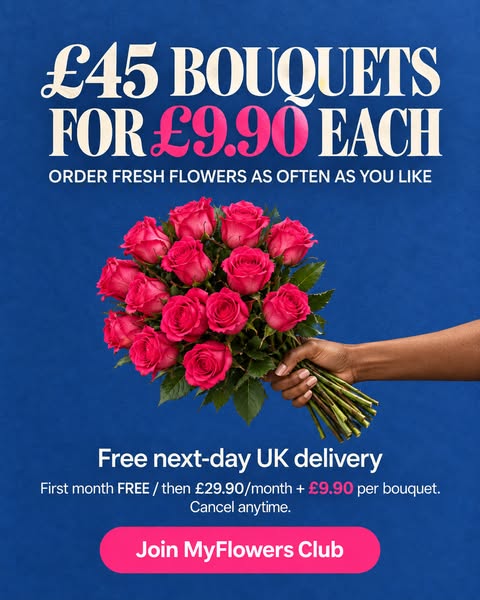 £9.90 Any Bouquets