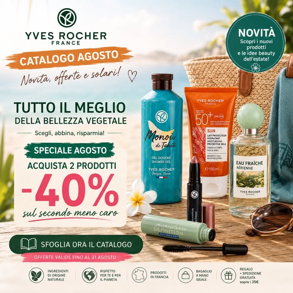 Scopri le offerte del Catalogo di Agosto