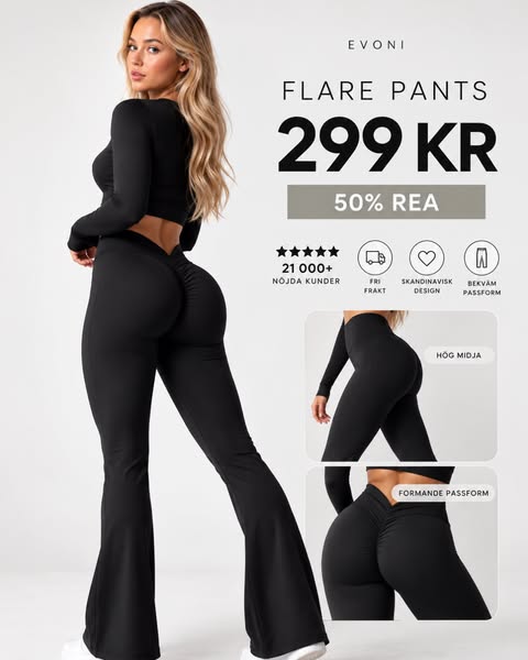 Flare leggings – upp till 75% rabatt